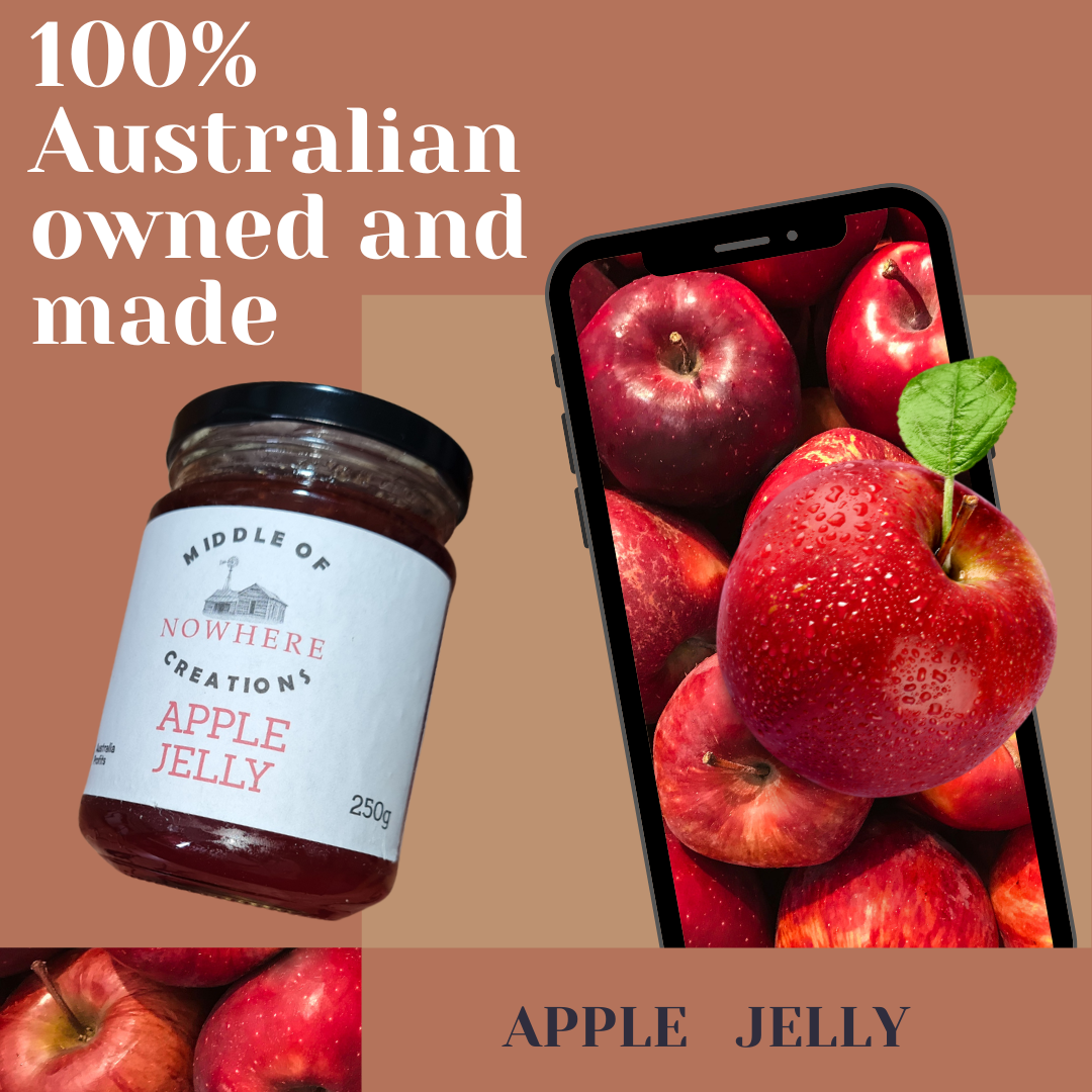 Apple Jelly 250g Middle Of Nowhere Creations