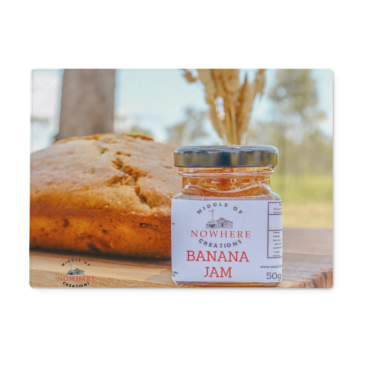 Banana Jam Glass Chopping Board AND bonus Gourmet Preserve Recipe!